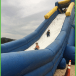Kids Coming Down Slide