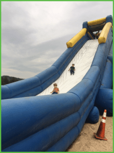 Kids Coming Down Slide