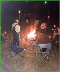Chilling Out Around the Campfire at Grand View Campground