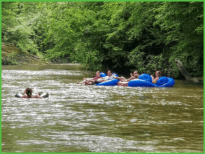 Grand View Campground offers tubing trips on First Broad River