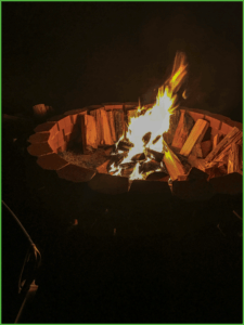 Campfire at Grand View Campground and RV Park